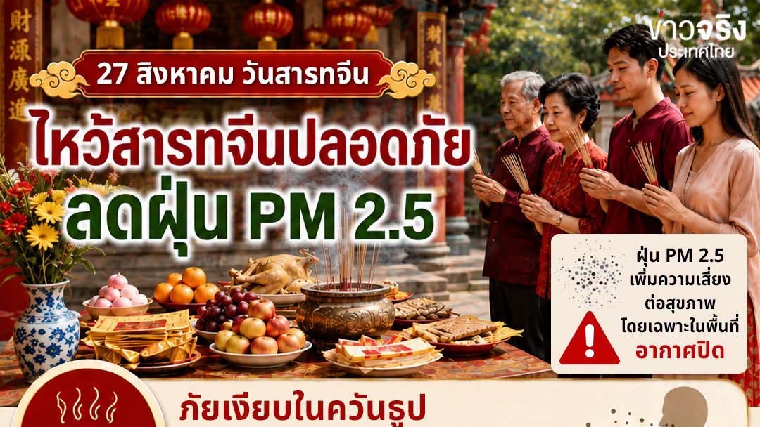 สารทจีนปีนี้ ไหว้เจ้าอย่างไรให้สุขใจ ได้บุญเต็มร้อย และปลอดภัยจากฝุ่น PM 2.5!